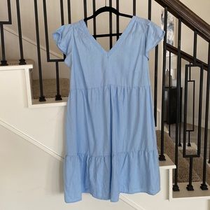 Blue maternity dress